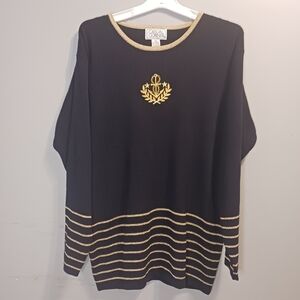Vintage Casual Corner Nautical sweater size Large